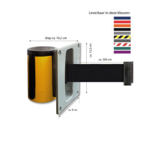 Wandhalter mit eingebauten Gurt 3 meter